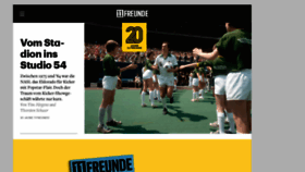 What 11freunde.de website looked like in 2020 (3 years ago)