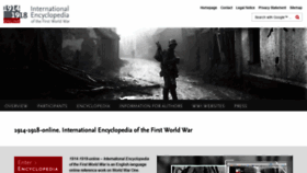 What 1914-1918-online.net website looked like in 2020 (4 years ago)