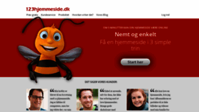 What 123hjemmeside.dk website looked like in 2020 (3 years ago)
