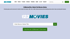 What 123moviesfilm.com website looked like in 2020 (3 years ago)