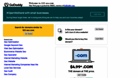 What 123-seo.com website looked like in 2020 (3 years ago)