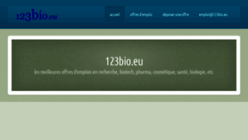 What 123bio.eu website looked like in 2020 (3 years ago)