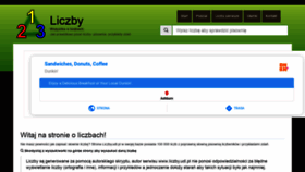 What 123liczby.pl website looked like in 2020 (3 years ago)