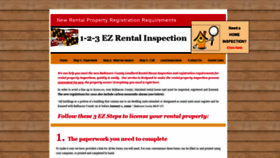 What 123ezrentalinspection.com website looked like in 2020 (3 years ago)