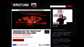 What 1wrestling.com website looked like in 2020 (3 years ago)