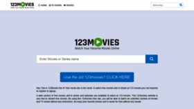 What 123movies.work website looked like in 2020 (3 years ago)