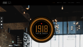 What 1918tapandtable.com website looked like in 2020 (3 years ago)