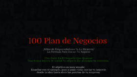 What 100plandenegocios.com website looked like in 2020 (3 years ago)
