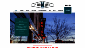 What 11thavenuehostel.com website looked like in 2020 (3 years ago)