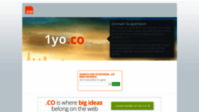 What 1yo.co website looked like in 2020 (3 years ago)