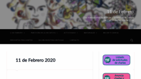 What 11defebrero.org website looked like in 2020 (3 years ago)