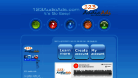 What 123audioads.com website looked like in 2020 (3 years ago)