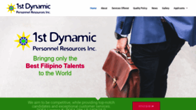 What 1stdynamicpersonnel.com website looked like in 2020 (3 years ago)