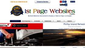 What 1stpagewebsites.com.au website looked like in 2020 (3 years ago)