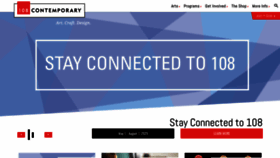 What 108contemporary.org website looked like in 2020 (3 years ago)