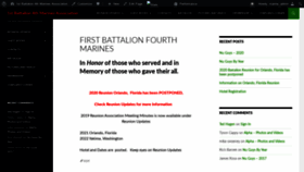 What 1stbn4thmarines.com website looked like in 2020 (3 years ago)