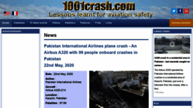 What 1001crash.com website looked like in 2020 (3 years ago)