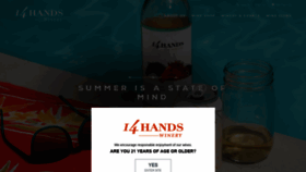 What 14hands.com website looked like in 2020 (3 years ago)