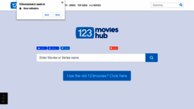 What 123movieshub.tc website looked like in 2020 (3 years ago)