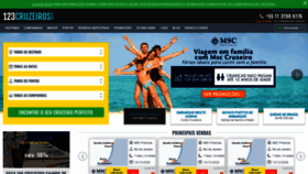 What 123cruzeiros.com.br website looked like in 2020 (3 years ago)