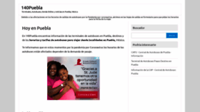 What 140puebla.com website looked like in 2020 (3 years ago)