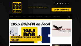 What 1055bobfm.com website looked like in 2020 (3 years ago)