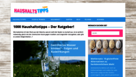 What 1000-haushaltstipps.de website looked like in 2020 (3 years ago)