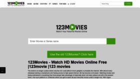 What 123moviesfree.net website looked like in 2020 (3 years ago)