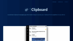 What 1clipboard.io website looked like in 2020 (3 years ago)