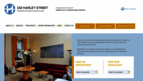 What 132harleystreet.com website looked like in 2020 (3 years ago)