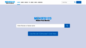 What 123movies0.site website looked like in 2020 (3 years ago)