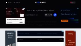 What 10minemail.com website looked like in 2020 (3 years ago)
