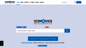 What 123movieshub.one website looked like in 2020 (3 years ago)