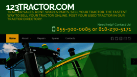 What 123tractor.com website looked like in 2020 (3 years ago)