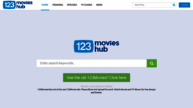 What 123movieshub.com website looked like in 2020 (3 years ago)