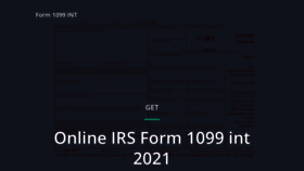 What 1099-int-form.com website looked like in 2020 (3 years ago)