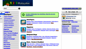What 123malayalee.com website looked like in 2020 (3 years ago)