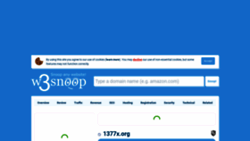 What 1377x.org.w3snoop.com website looked like in 2020 (3 years ago)