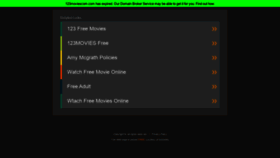 What 123moviescom.com website looked like in 2020 (3 years ago)