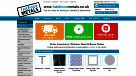 What 1stchoicemetals.co.uk website looked like in 2020 (3 years ago)
