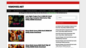 What 1kmovies.net website looked like in 2020 (3 years ago)