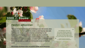 What 1000obstbaeume.de website looked like in 2020 (3 years ago)