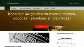 What 123edelmetaal.nl website looked like in 2020 (3 years ago)