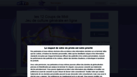 What 12coupsdemidi.fr website looked like in 2020 (3 years ago)