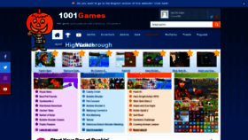 What 1001games.it website looked like in 2020 (3 years ago)