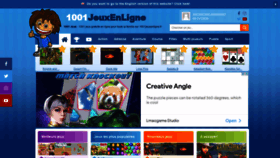 What 1001jeuxenligne.fr website looked like in 2020 (3 years ago)