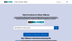 What 123movies.wiki website looked like in 2020 (3 years ago)