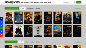 What 123moviesto.to website looked like in 2020 (3 years ago)