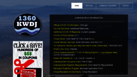 What 1360kwdj.com website looked like in 2020 (3 years ago)