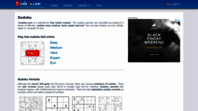 What 1sudoku.com website looked like in 2020 (3 years ago)